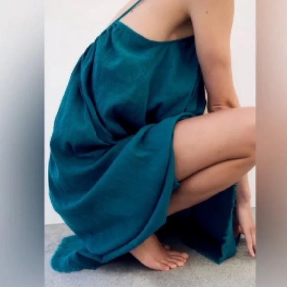 Zara limited edition cotton dress with fringe - Picture 6 of 8